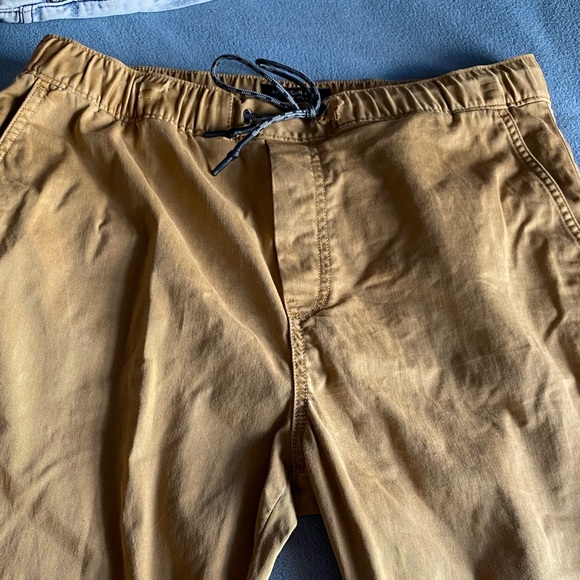 Twill Khaki Joggers - Picture 2 of 7